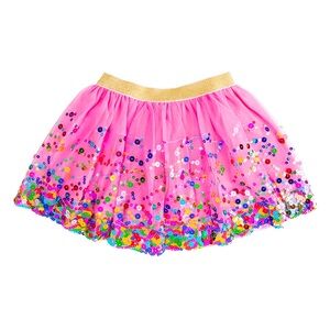 Sweet Wink Tutu/ raspberry confetti with matching headband size 4/6